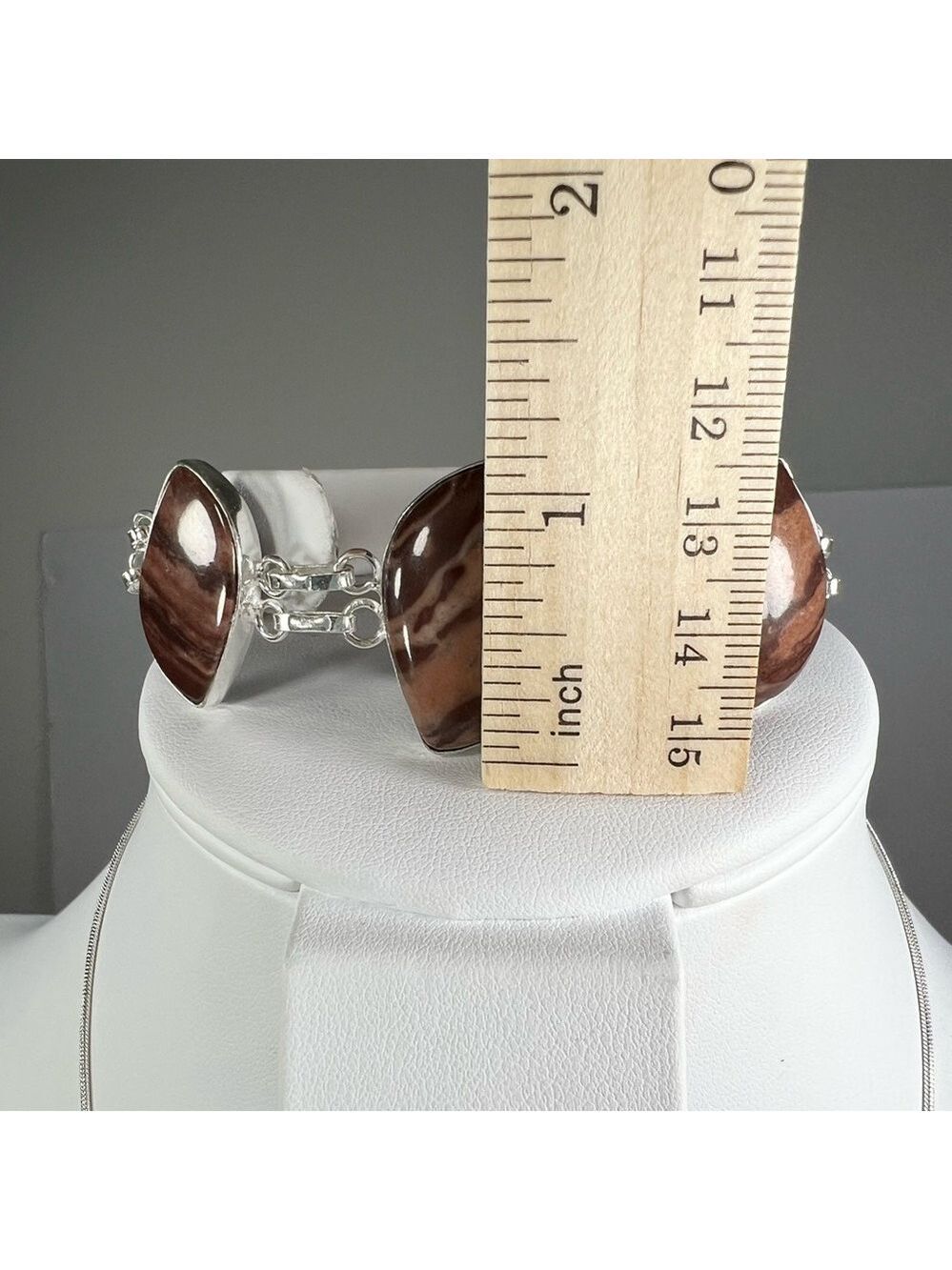 XL 925 Coconut Jasper Pendant & bracelet Set - Picture 6 of 7
